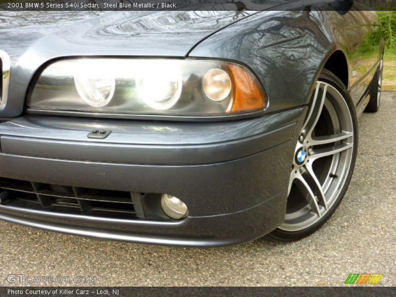 Steel Blue Metallic / Black 2001 BMW 5 Series 540i Sedan
