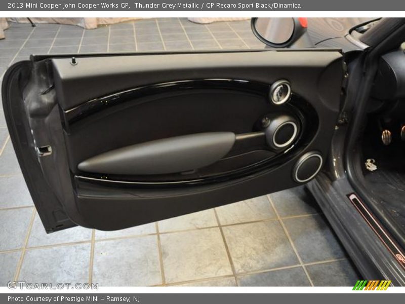Thunder Grey Metallic / GP Recaro Sport Black/Dinamica 2013 Mini Cooper John Cooper Works GP
