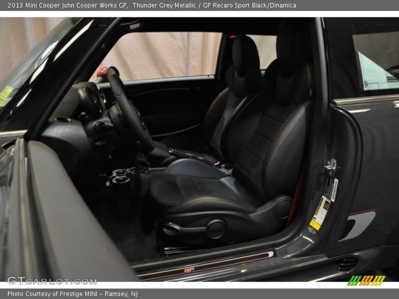 Thunder Grey Metallic / GP Recaro Sport Black/Dinamica 2013 Mini Cooper John Cooper Works GP
