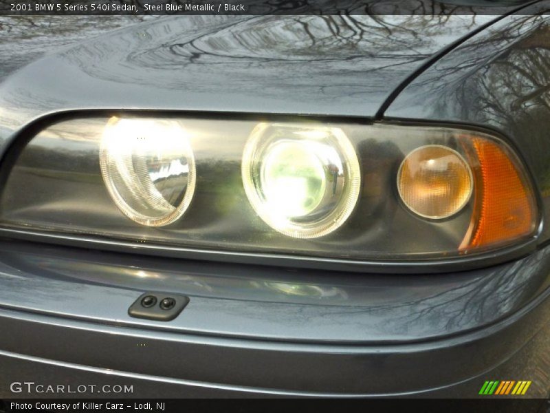 Steel Blue Metallic / Black 2001 BMW 5 Series 540i Sedan