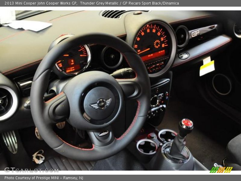 Thunder Grey Metallic / GP Recaro Sport Black/Dinamica 2013 Mini Cooper John Cooper Works GP