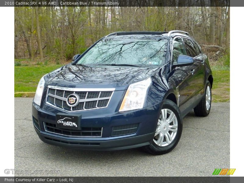 Caribbean Blue / Titanium/Ebony 2010 Cadillac SRX 4 V6 AWD