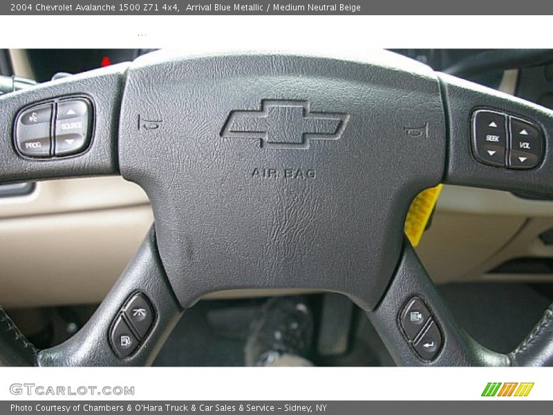 Arrival Blue Metallic / Medium Neutral Beige 2004 Chevrolet Avalanche 1500 Z71 4x4