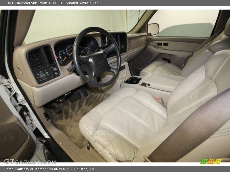 Summit White / Tan 2001 Chevrolet Suburban 1500 LT