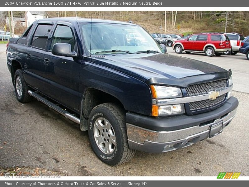Arrival Blue Metallic / Medium Neutral Beige 2004 Chevrolet Avalanche 1500 Z71 4x4