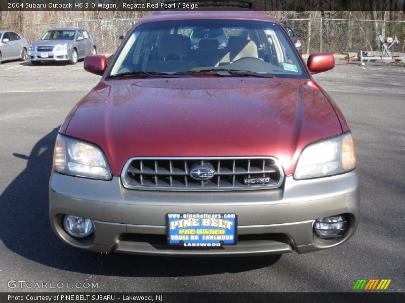 Regatta Red Pearl / Beige 2004 Subaru Outback H6 3.0 Wagon