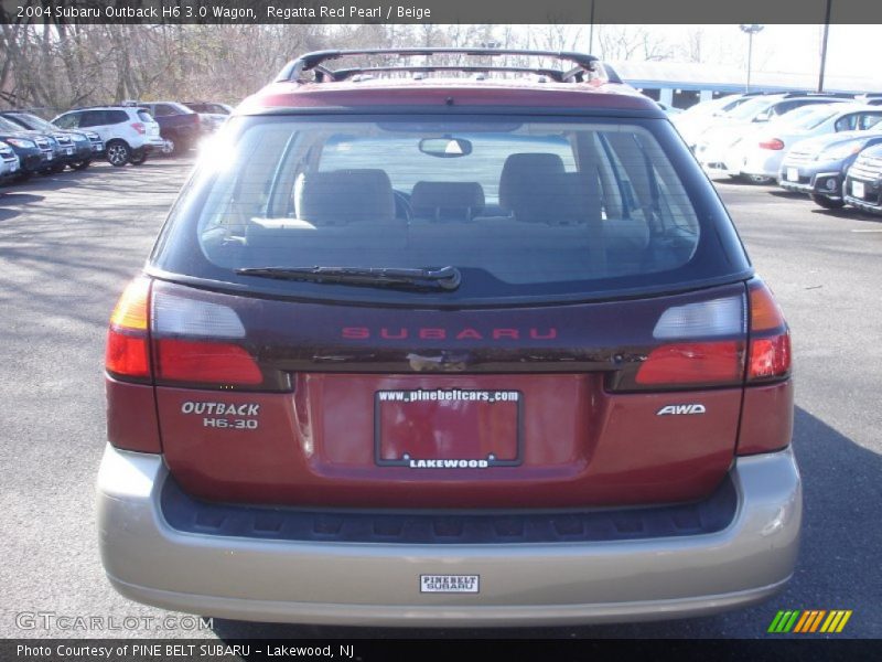 Regatta Red Pearl / Beige 2004 Subaru Outback H6 3.0 Wagon