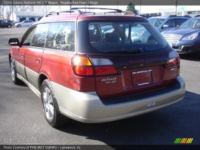 Regatta Red Pearl / Beige 2004 Subaru Outback H6 3.0 Wagon