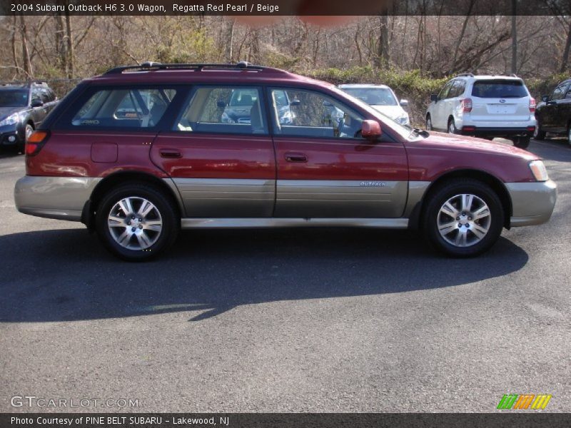 Regatta Red Pearl / Beige 2004 Subaru Outback H6 3.0 Wagon