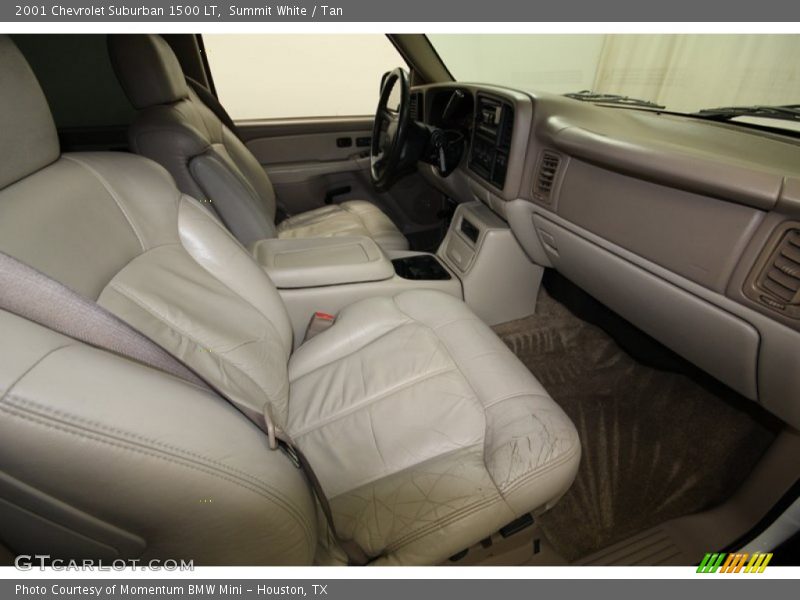 Summit White / Tan 2001 Chevrolet Suburban 1500 LT