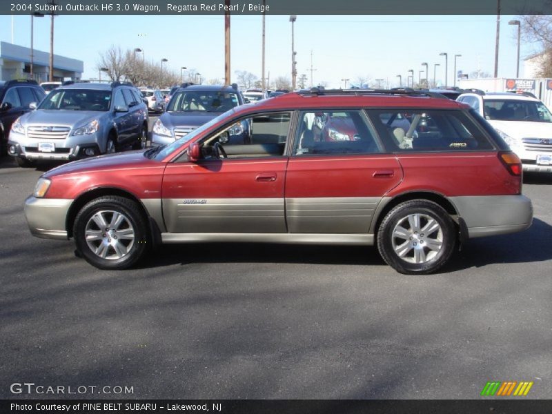 Regatta Red Pearl / Beige 2004 Subaru Outback H6 3.0 Wagon