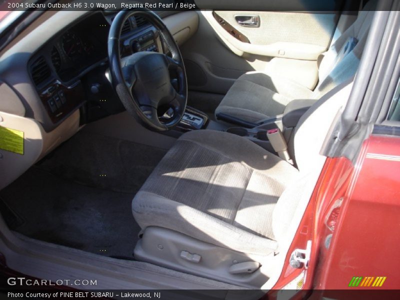 Regatta Red Pearl / Beige 2004 Subaru Outback H6 3.0 Wagon