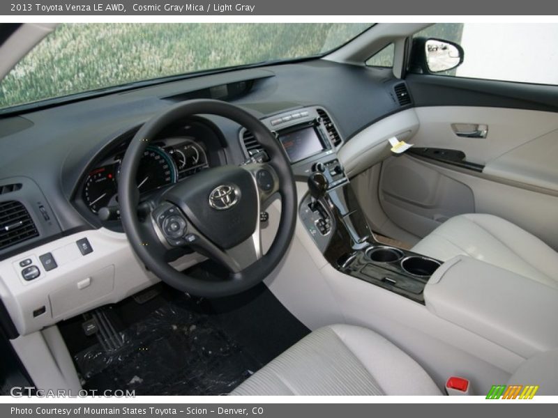 Cosmic Gray Mica / Light Gray 2013 Toyota Venza LE AWD