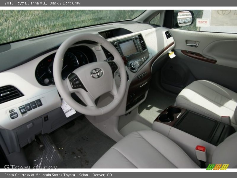 Black / Light Gray 2013 Toyota Sienna XLE