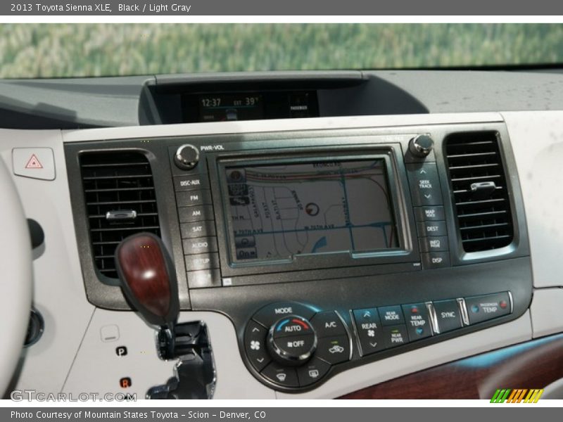Black / Light Gray 2013 Toyota Sienna XLE