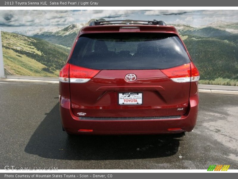 Salsa Red Pearl / Light Gray 2013 Toyota Sienna XLE