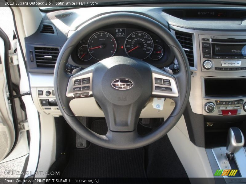 Satin White Pearl / Ivory 2013 Subaru Outback 2.5i