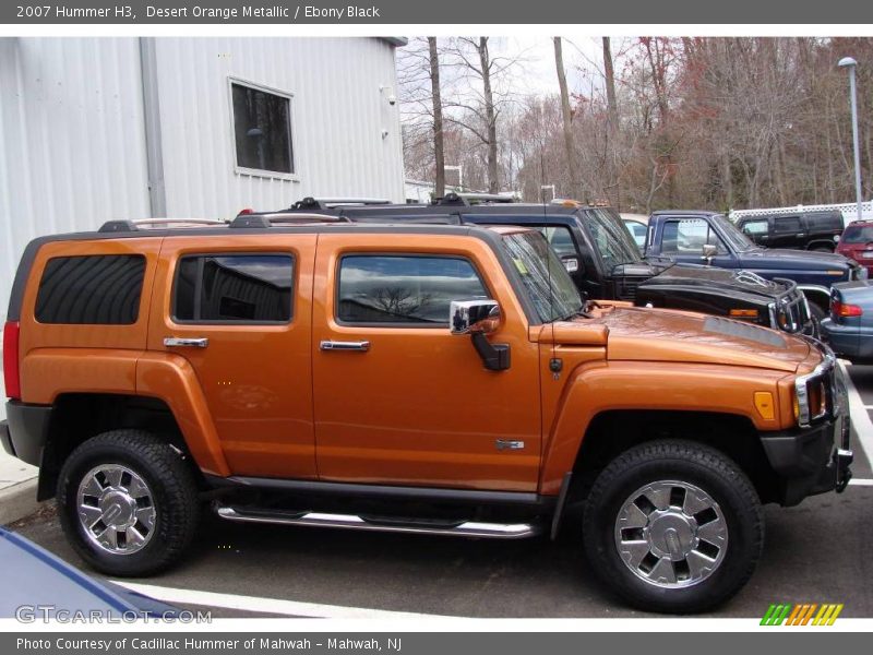 Desert Orange Metallic / Ebony Black 2007 Hummer H3