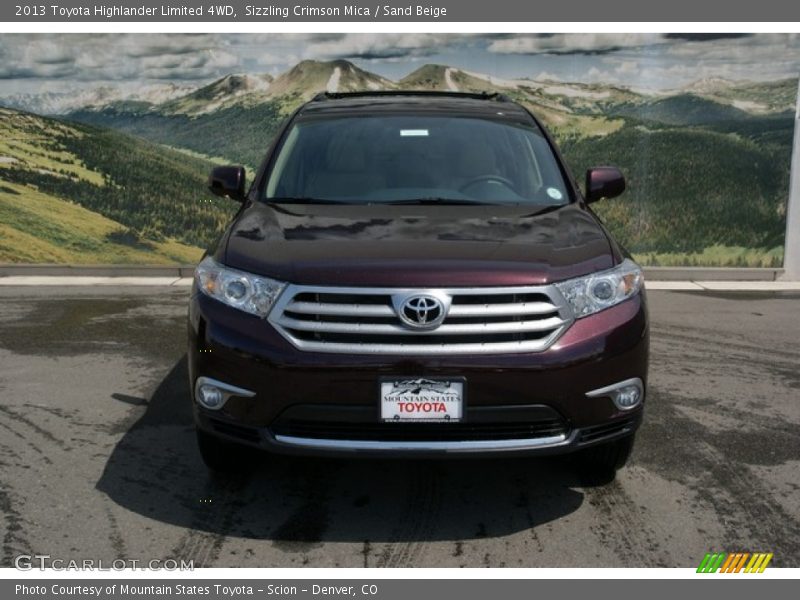 Sizzling Crimson Mica / Sand Beige 2013 Toyota Highlander Limited 4WD