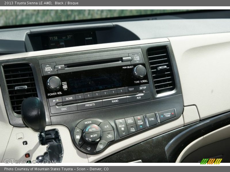 Black / Bisque 2013 Toyota Sienna LE AWD