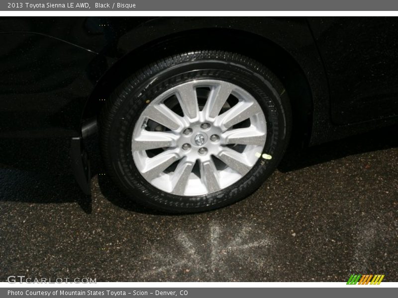 Black / Bisque 2013 Toyota Sienna LE AWD