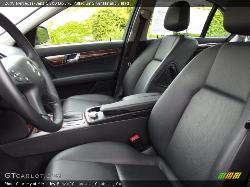 Palladium Silver Metallic / Black 2008 Mercedes-Benz C 300 Luxury