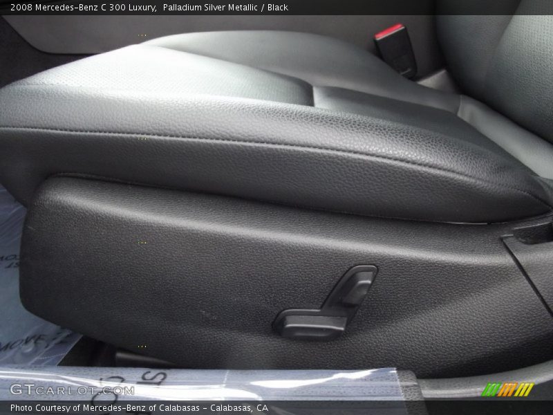 Palladium Silver Metallic / Black 2008 Mercedes-Benz C 300 Luxury
