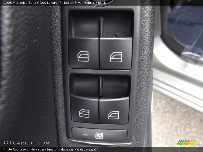 Palladium Silver Metallic / Black 2008 Mercedes-Benz C 300 Luxury