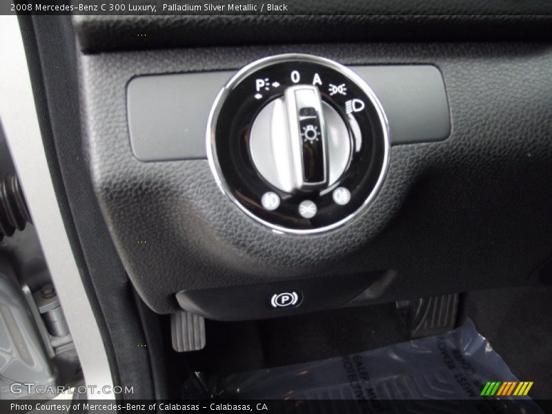 Palladium Silver Metallic / Black 2008 Mercedes-Benz C 300 Luxury