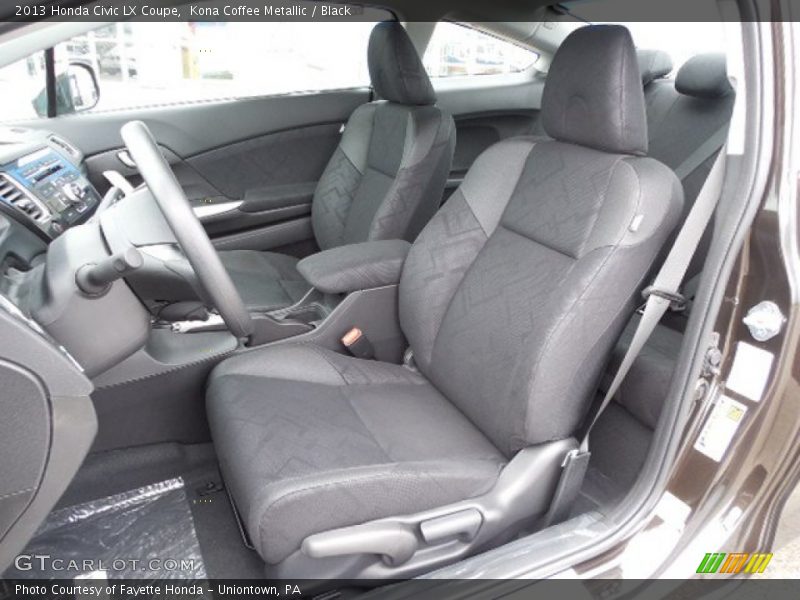 Kona Coffee Metallic / Black 2013 Honda Civic LX Coupe