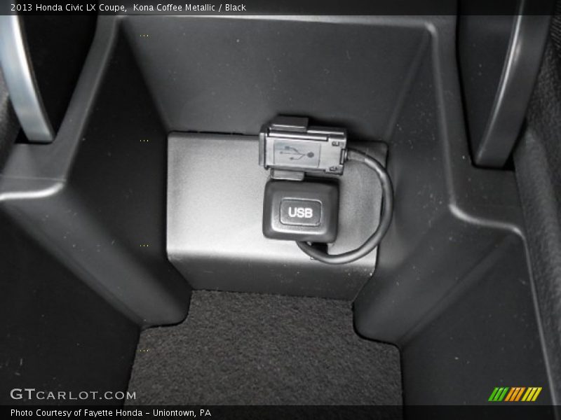 Kona Coffee Metallic / Black 2013 Honda Civic LX Coupe