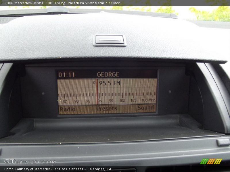 Palladium Silver Metallic / Black 2008 Mercedes-Benz C 300 Luxury