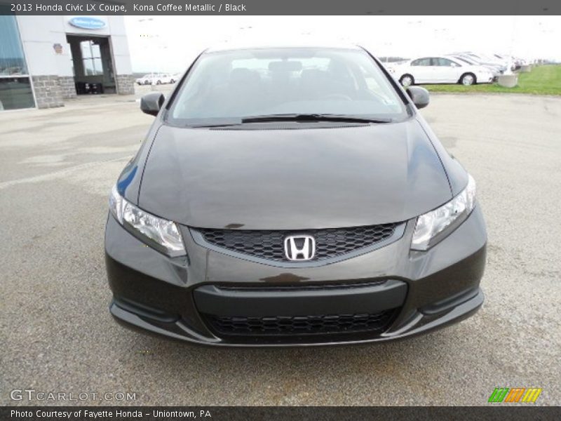 Kona Coffee Metallic / Black 2013 Honda Civic LX Coupe