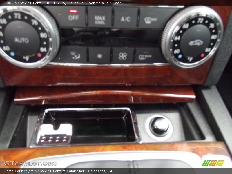 Palladium Silver Metallic / Black 2008 Mercedes-Benz C 300 Luxury