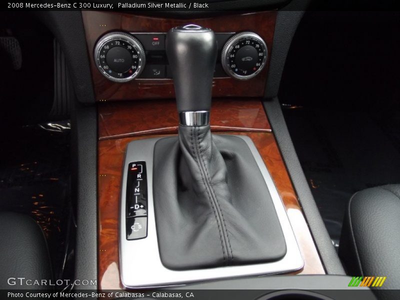 Palladium Silver Metallic / Black 2008 Mercedes-Benz C 300 Luxury