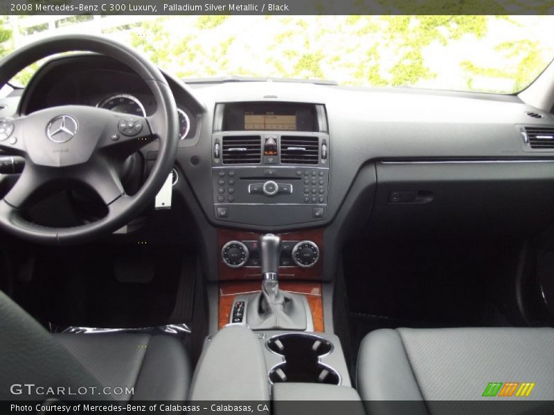 Palladium Silver Metallic / Black 2008 Mercedes-Benz C 300 Luxury