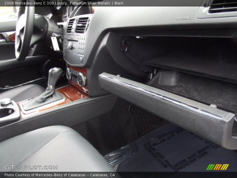 Palladium Silver Metallic / Black 2008 Mercedes-Benz C 300 Luxury