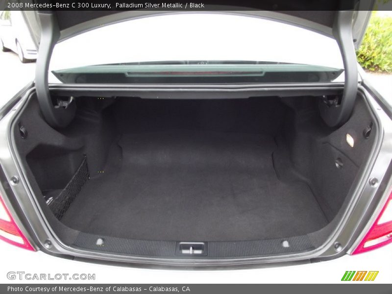 Palladium Silver Metallic / Black 2008 Mercedes-Benz C 300 Luxury