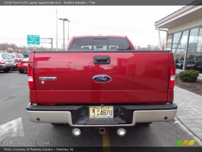 Redfire Metallic / Tan 2008 Ford F150 Lariat SuperCrew 4x4