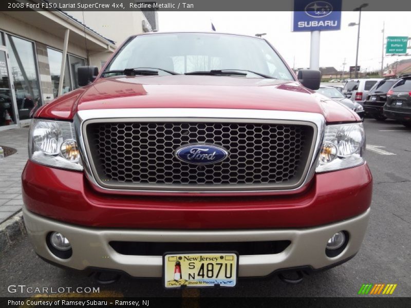 Redfire Metallic / Tan 2008 Ford F150 Lariat SuperCrew 4x4