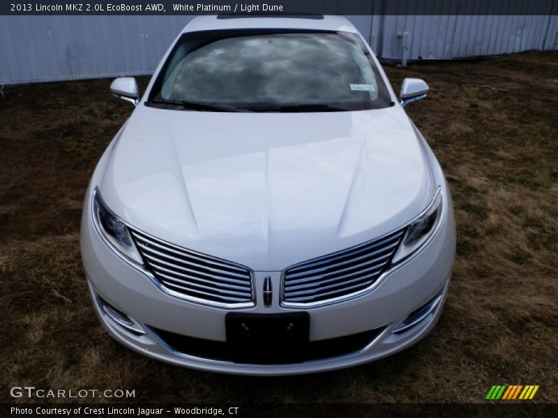 White Platinum / Light Dune 2013 Lincoln MKZ 2.0L EcoBoost AWD