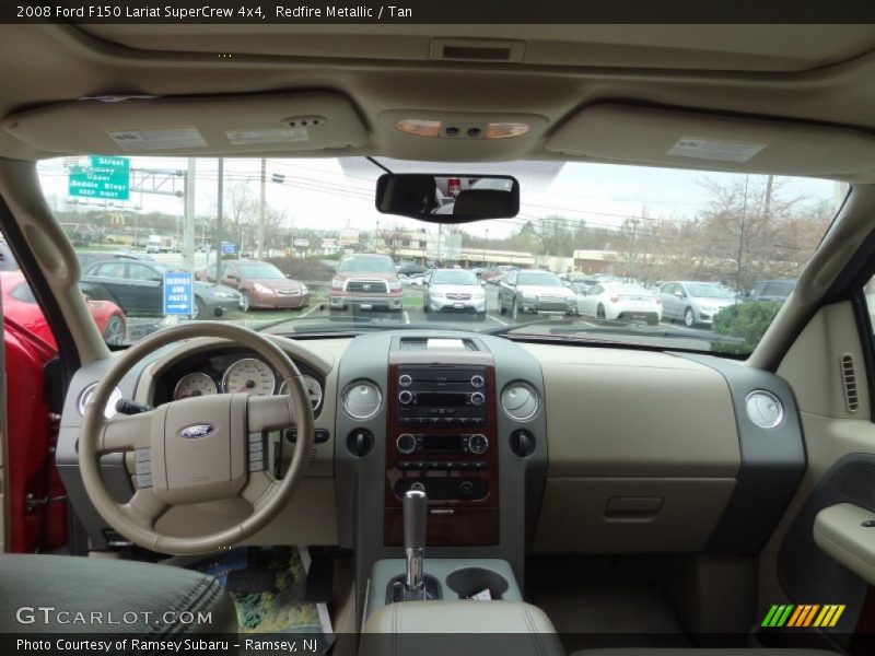 Redfire Metallic / Tan 2008 Ford F150 Lariat SuperCrew 4x4