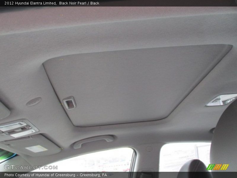Black Noir Pearl / Black 2012 Hyundai Elantra Limited