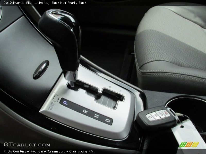 Black Noir Pearl / Black 2012 Hyundai Elantra Limited
