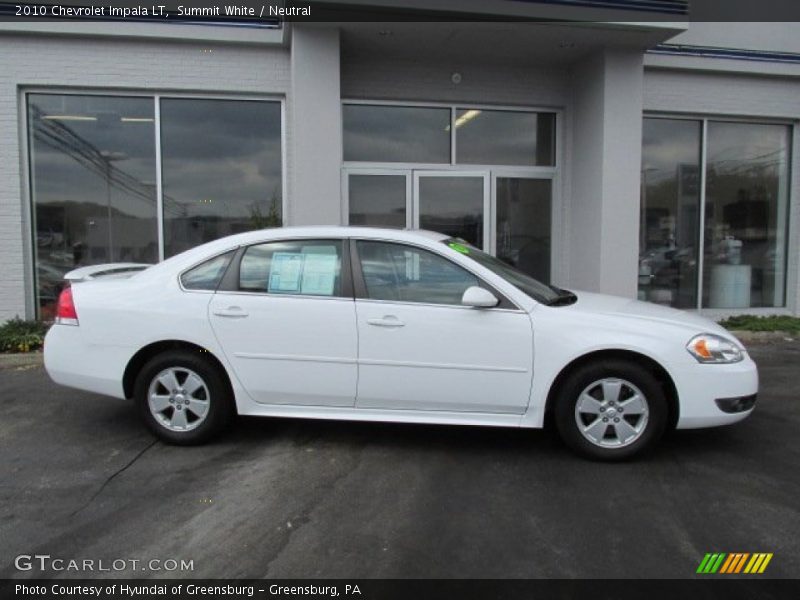 Summit White / Neutral 2010 Chevrolet Impala LT