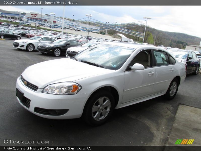 Summit White / Neutral 2010 Chevrolet Impala LT