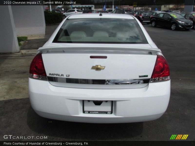 Summit White / Neutral 2010 Chevrolet Impala LT