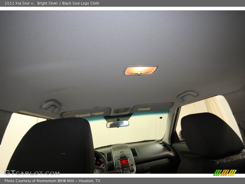 Bright Silver / Black Soul Logo Cloth 2011 Kia Soul +