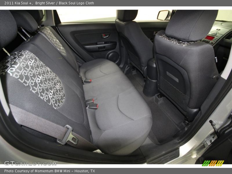 Bright Silver / Black Soul Logo Cloth 2011 Kia Soul +