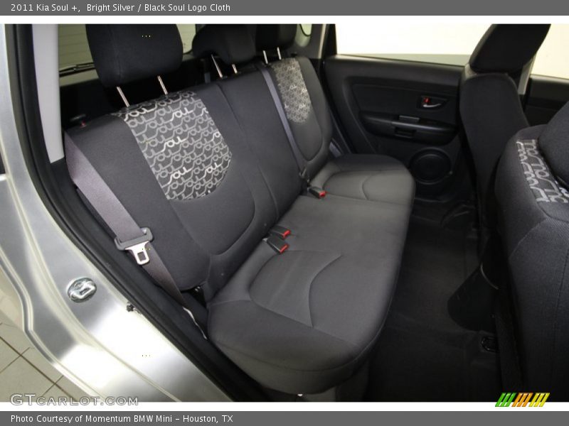 Bright Silver / Black Soul Logo Cloth 2011 Kia Soul +